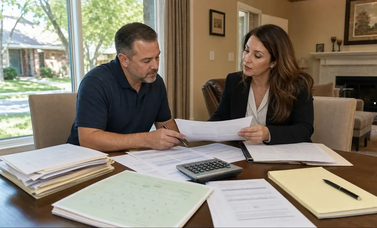 A Dallas homeowner and professional organize a documented FSBO sale plan