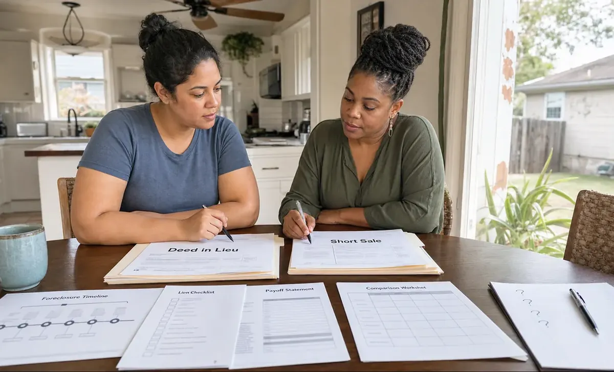 A Houston homeowner and housing counselor compare written mortgage alternatives