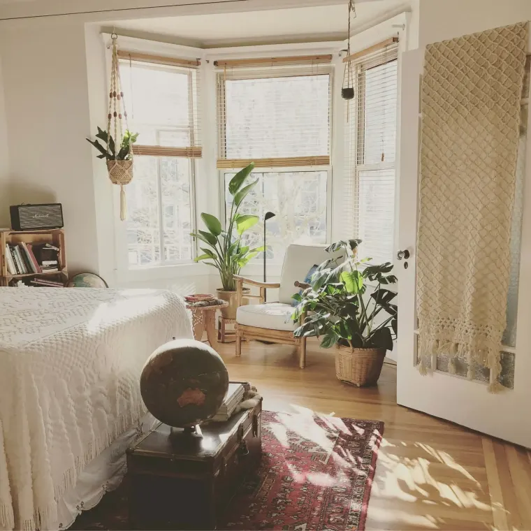 Sunlit room in a home