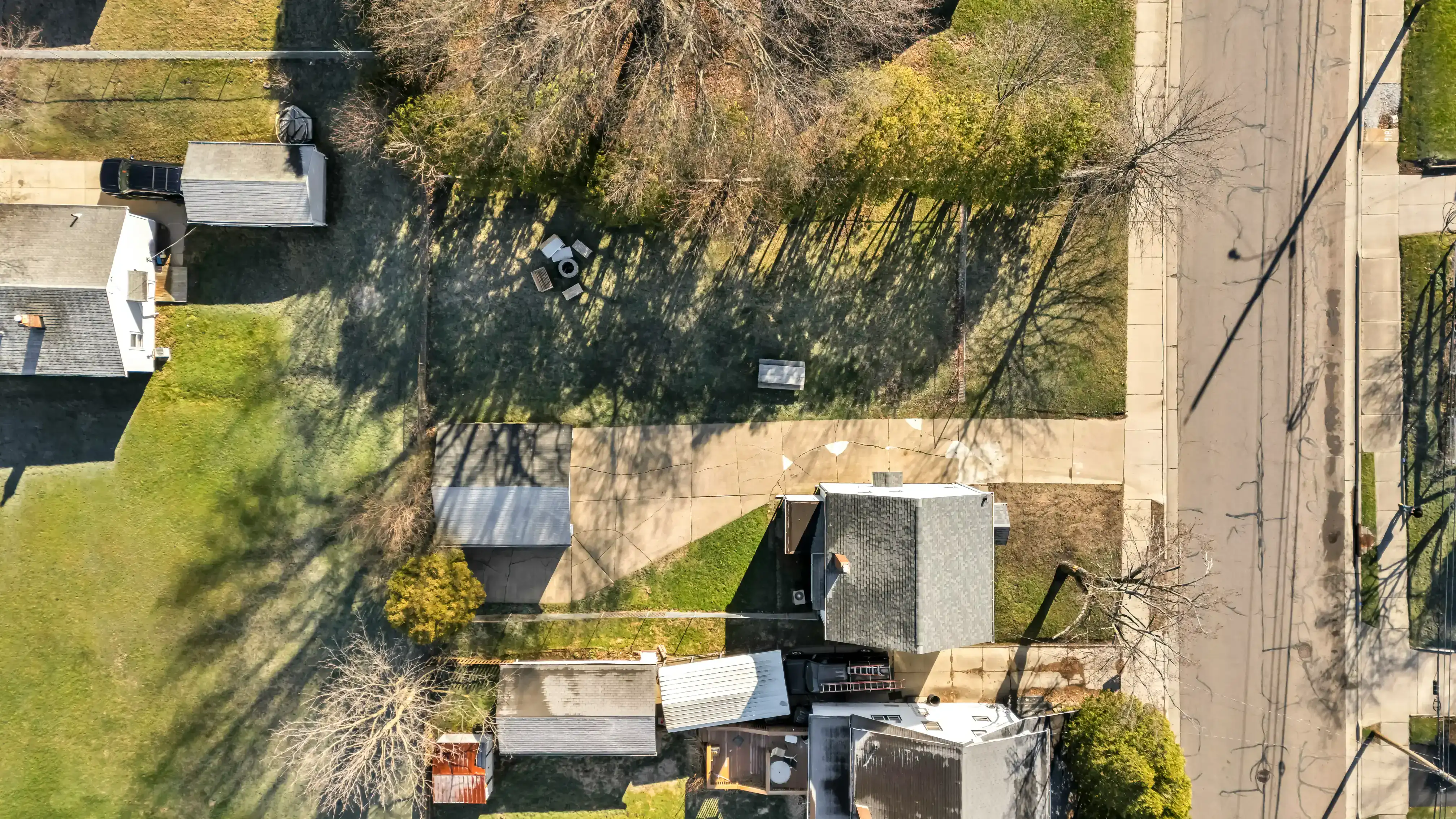 Home in a residential neighborhood